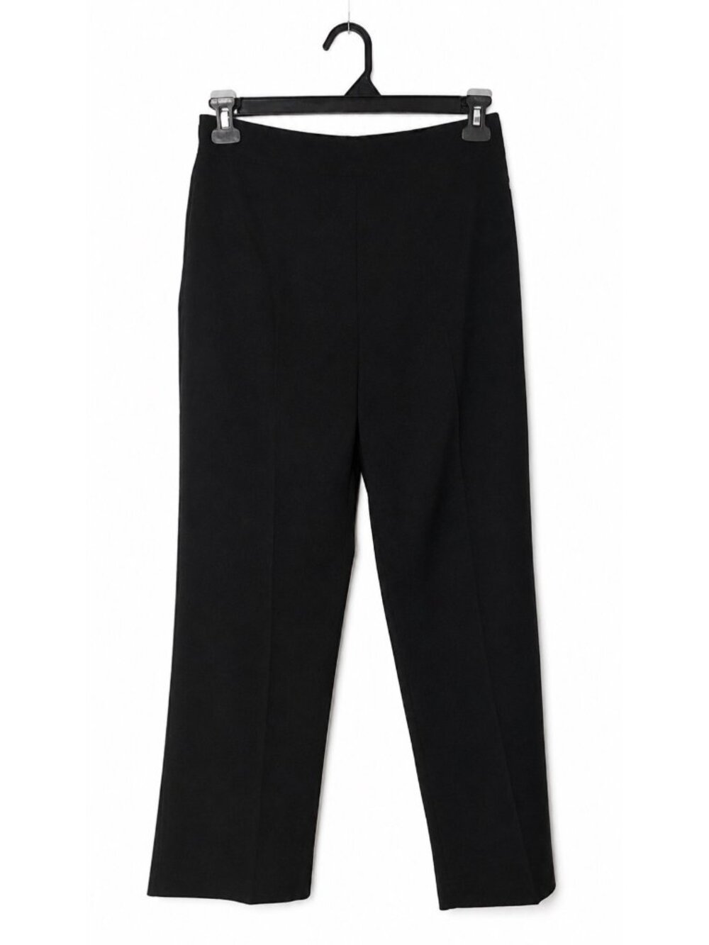 Wide-Leg Black Dress Pants For Women Office-Ready Stretch Fabric Comfortable Fit - Picture 2 of 3